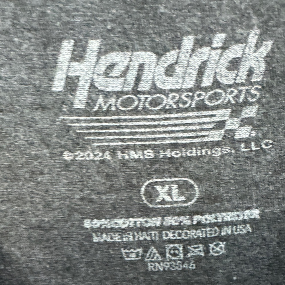 Hendrick Motorsports Men's XL Charcoal Graphic T-Shirt Chase Elliott #9 - Picture 2 of 10